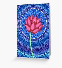 Splendid Lotus Flower Greeting Card