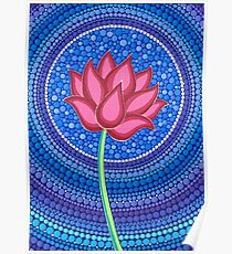 Splendid Lotus Flower Poster
