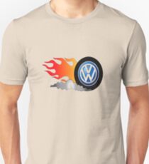 Vw Burning tyre Unisex T-Shirt