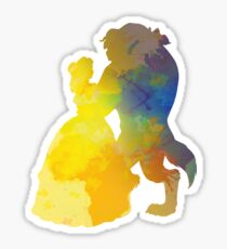 Princess and Prince Dancing Inspired Silhouette Sticker