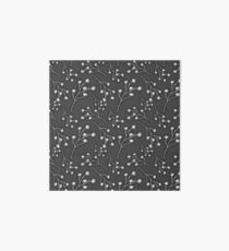Baby's Breath Flower Pattern - Black Art Board