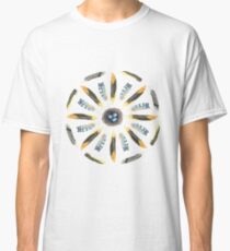 Feather Mandala 1 - White - Watercolor Classic T-Shirt