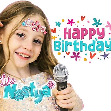 “Nastya Happy birthday " Poster for Sale by Moricci | Redbubble