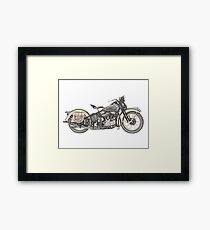 1936 Harley Davidson Motorcycle Framed Print