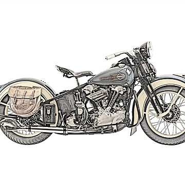 1936 Harley Davidson Motorcycle Leggings for Sale by surgedesigns