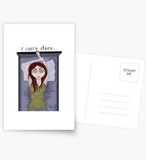 I can't sleep. Postcards