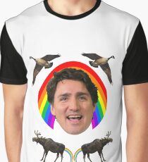 Canada pride Justin Trudeau. Graphic T-Shirt
