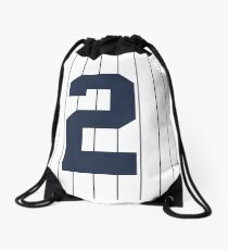Number 2 Pinstripe Design Drawstring Bag