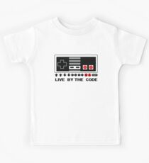 Nintendo Konami - Live by the Code (NES) Kids Tee