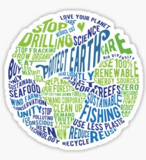 Protect Earth - Word Bubble Sticker