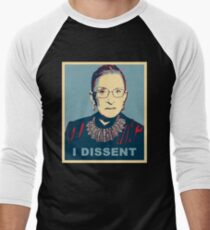 Notorious RBG I DISSENT Men's Baseball ¾ T-Shirt