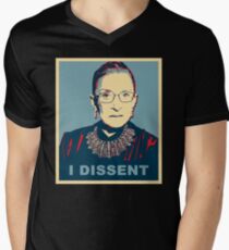 Notorious RBG I DISSENT Men's V-Neck T-Shirt