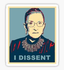 Notorious RBG I DISSENT Sticker