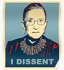 Notorious RBG I DISSENT Poster