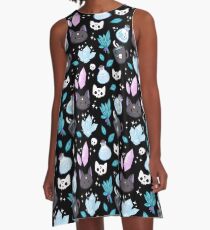 Herb Witch // Black A-Line Dress