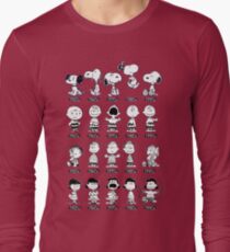 Peanuts through the ages Long Sleeve T-Shirt