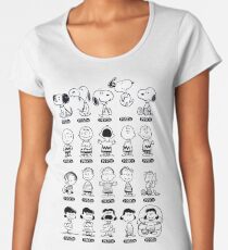 Peanuts through the ages Women's Premium T-Shirt