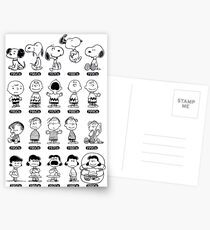 Peanuts through the ages Postcards