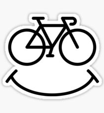 Bicycle Smile Sticker