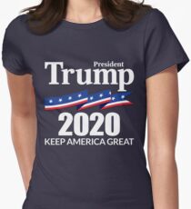 Camiseta entallada Presidente Trump 2020 - Keep America Great