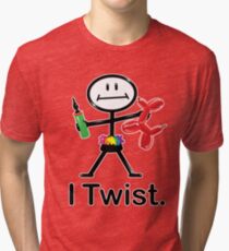 Ich verdrehte Ballon Künstler Strichmännchen Vintage T-Shirt