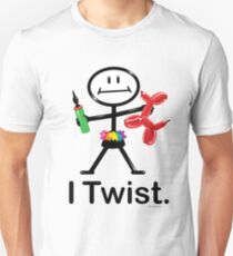 I Twist Balloon Artist Stick Figure Unisex T-Shirt