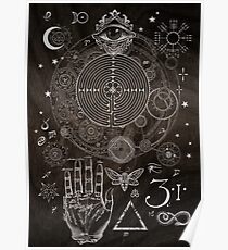 Magic Symbols for a Alchemist Dreamer Poster