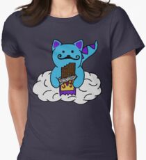 space kitten with cosmic crunch Women's Fitted T-Shirt