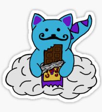 space kitten with cosmic crunch Sticker