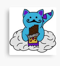 space kitten with cosmic crunch Canvas Print