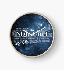 Die Nacht Gericht Typografie Uhr