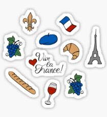 Vive la France! Pattern Sticker