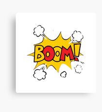 Comic book boom Canvas Print