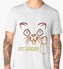 Meow's the time to Get Lucky! Men's Premium T-Shirt