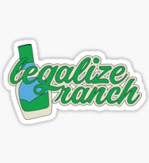 Legalize Ranch Cursive Sticker