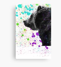 Bear in a Snowstorm 2 Canvas Print