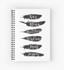 Cuaderno de espiral The Dregs - Six Of Crows (Solo plumas)
