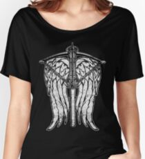 Angel Wings and Crossbow (Dirty) Women's Relaxed Fit T-Shirt