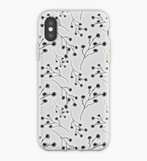 Baby's Breath Flower Pattern - White iPhone Case