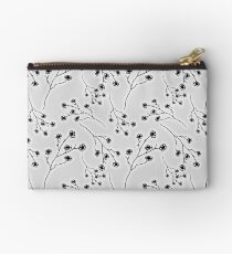 Baby's Breath Flower Pattern - White Studio Pouch