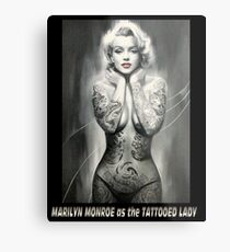 MARILYN MONROE: als TATTOOED LADY Print Metalldruck