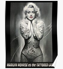 MARILYN MONROE: als TATTOOED LADY Print Poster