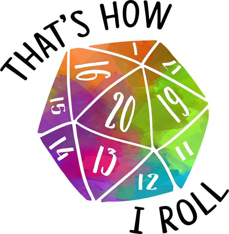 that-s-how-i-roll-rainbow-d20-dice-stickers-by-fivethirtyone-redbubble