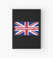 Wolverhampton Shirt Vintage United Kingdom Flag T-Shirt Hardcover Journal