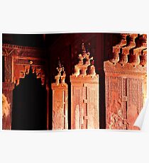 Agra Fort Architectural Detail Poster