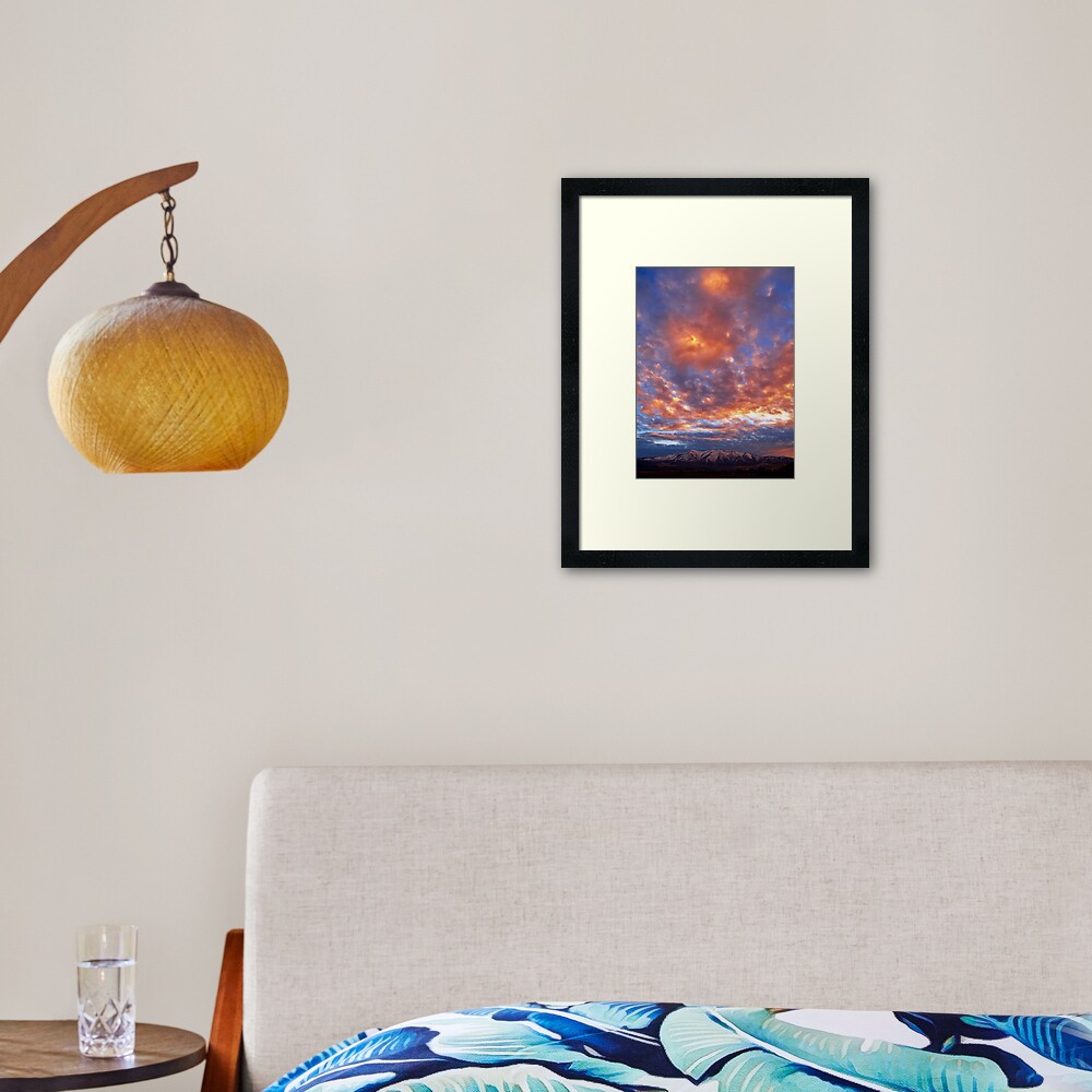 Peavine Blue Framed Art Print