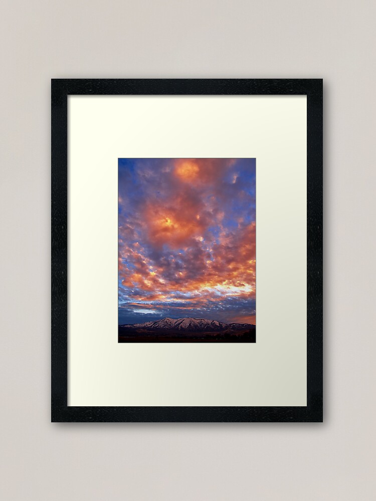Alternate view of Peavine Blue Framed Art Print