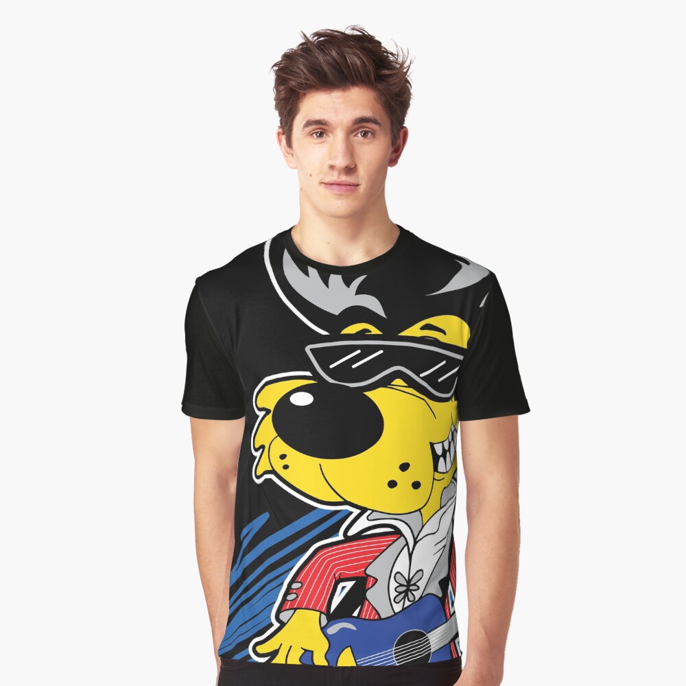 KOOLY KAT - Cropped Black Graphic T-Shirt
