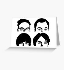 Four Faces Theory Greeting Card