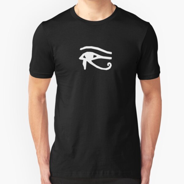 Eye of Horus - White Slim Fit T-Shirt